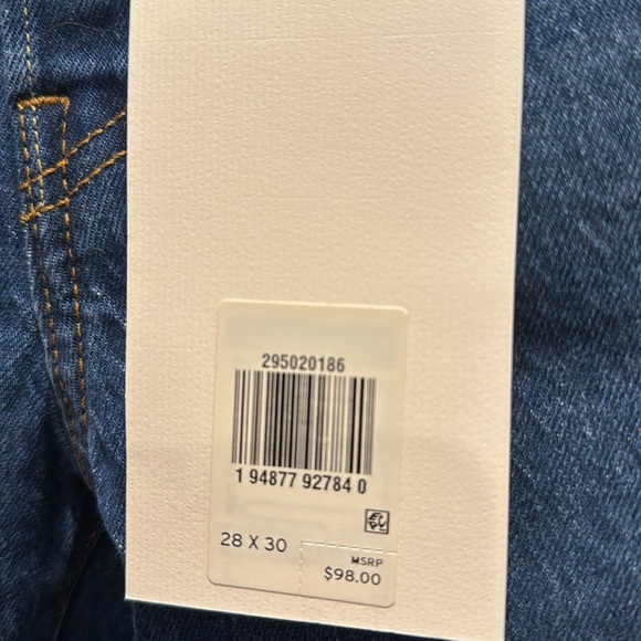 LEVI’s 501 SKINNY JEANS BNWT 28x30 minimal stretchiness - Picture 4 of 5